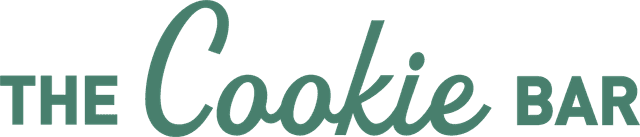 the cookie bar logo written in text with the word cookie written in a script font