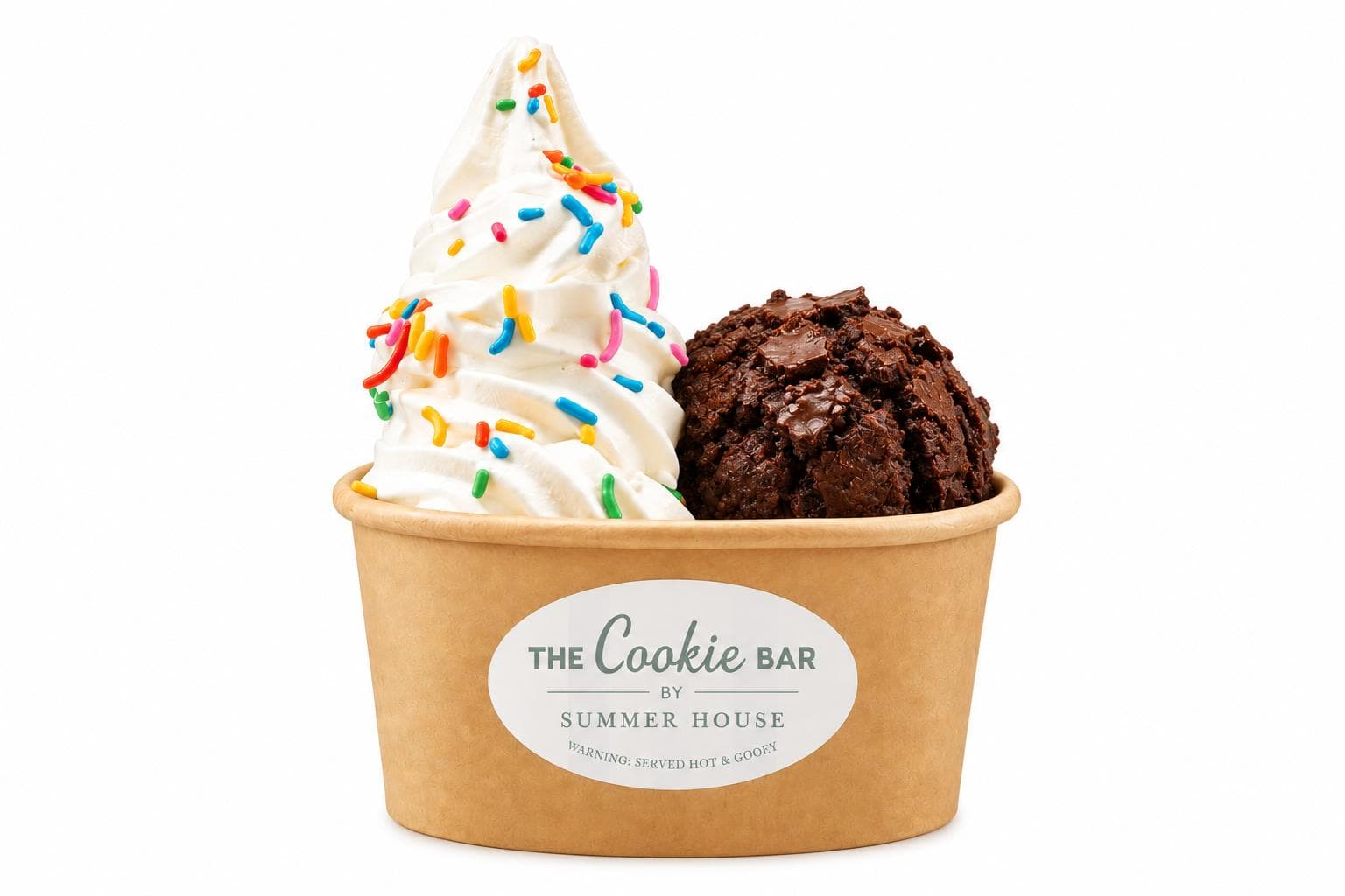 Warm GF Brownie Sundae